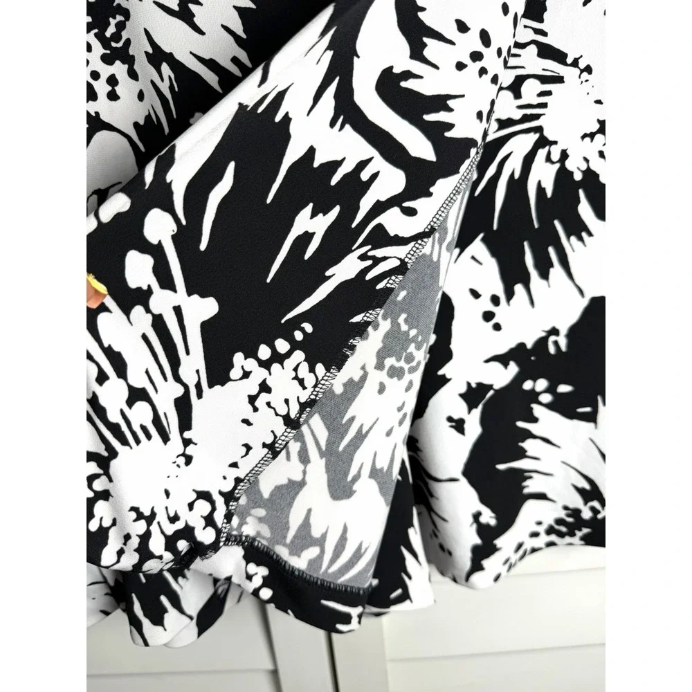 Michael Kors Floral Jersey Wrap Front Skort Resort Beach Women's Size 10 NWT